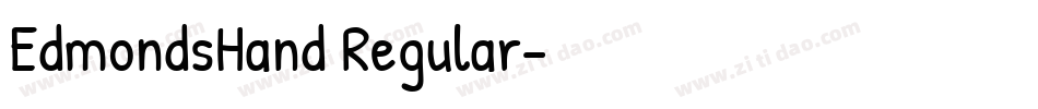EdmondsHand Regular字体转换